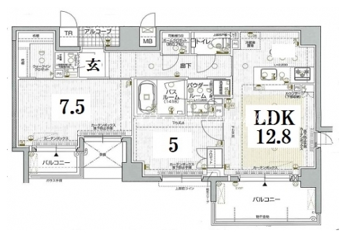 プレイズ御所南 間取り図