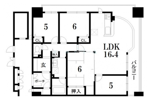 パデシオン京都駅北 間取り図