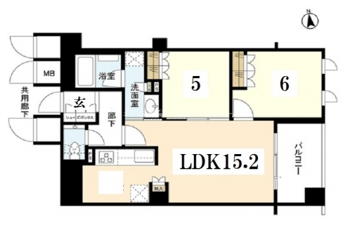 ロジュマン京都六角通 間取り図