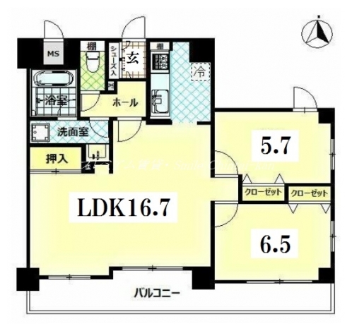 ディオフェルティ北野東 間取り図