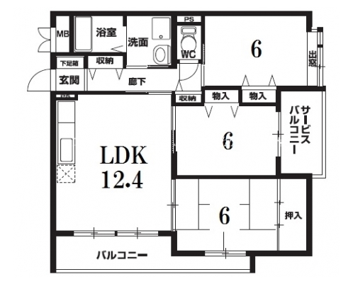 パヴォーネ植物園 間取り図