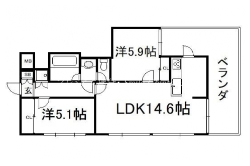 リーリエ北大路 間取り図