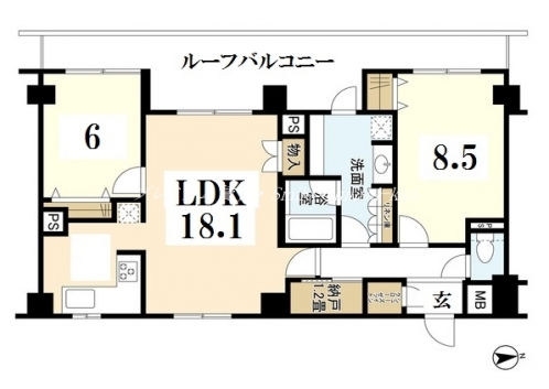 カノン室町四条 間取り図