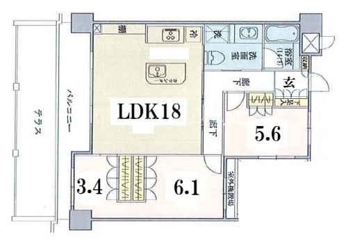 ネバーランド御所南 間取り図