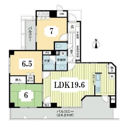 サーパス北山 間取り図
