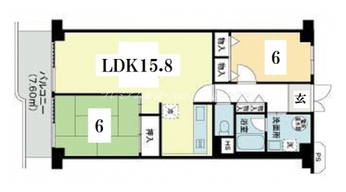 パレス洛北 間取り図