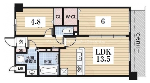 プレサンス京都西院 間取り図