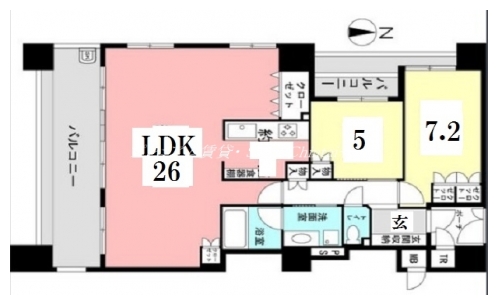 アンビエント京都駅前 間取り図