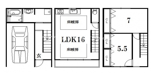 セレナ御所東 間取り図