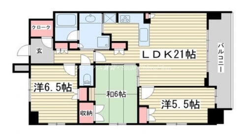 リソシエ四条クロスコート 間取り図