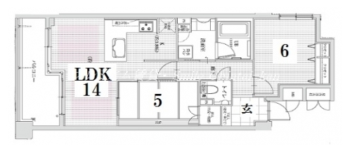 エスリード四条室町 間取り図