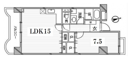 サンフローラ下鴨東 間取り図