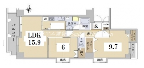 サンヴェール京都西陣 間取り図