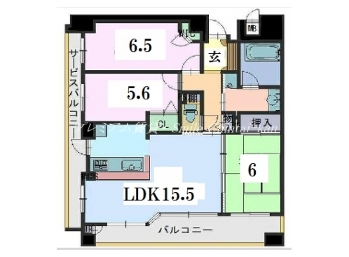 パデシオン六角堀川東 間取り図