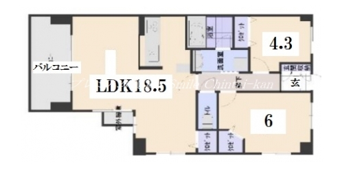 藤和河原町二条ホームズ 間取り図