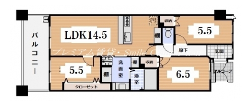 藤和三条室町ホームズ 間取り図