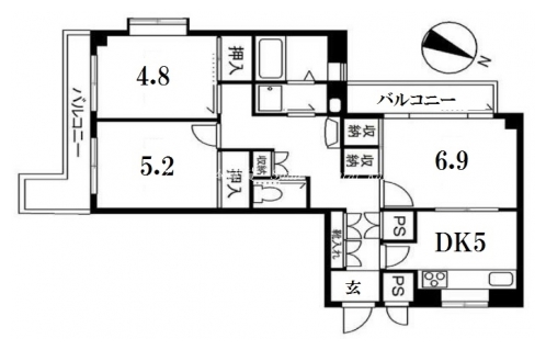 グランフォルム清水別邸 間取り図