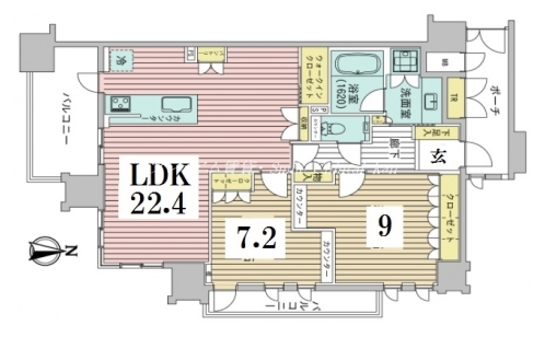 グランレジェイド京都河原町 間取り図