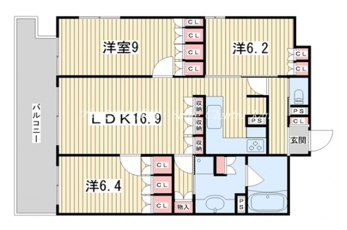 リーガル京都二条城前 間取り図