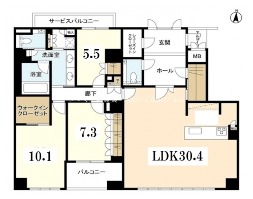 ジオ京都御所北 間取り図