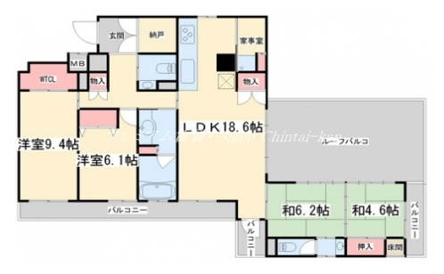 ラグゼナ清水五条 間取り図