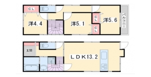 プライベートレジデンス下鴨邸貸家 間取り図