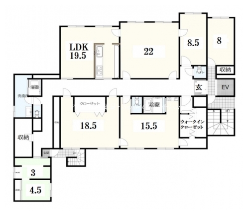 葵橋住宅 間取り図
