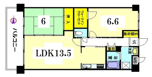サンクタス祇園石段下 間取り図