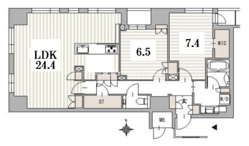 プラウド京都麸屋町御池 間取り図