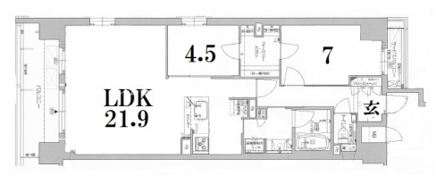 プレミスト京都烏丸通 間取り図