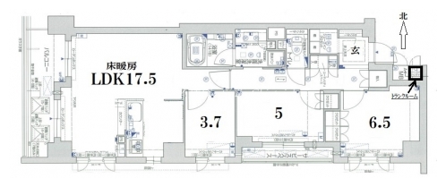 ジオ河原町二条 間取り図