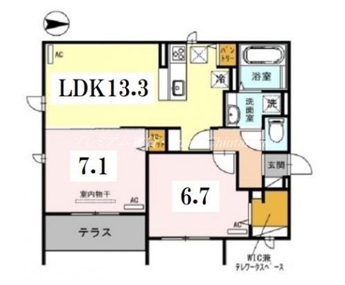 D-room三条大橋 間取り図