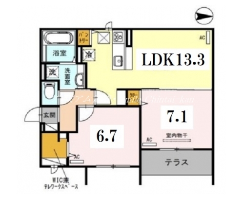 D-room三条大橋 間取り図