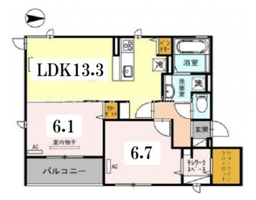 D-room三条大橋 間取り図