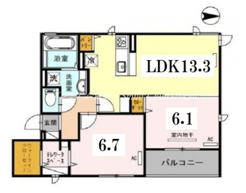 D-room三条大橋 間取り図