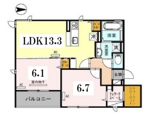 D-room三条大橋 間取り図