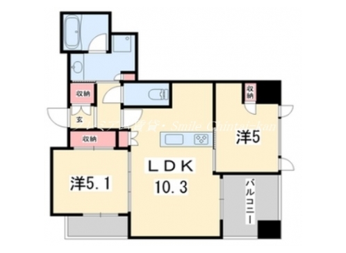 ジオエント御所北寺町通 間取り図