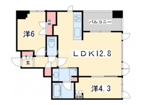 ジオエント御所北寺町通 間取り図