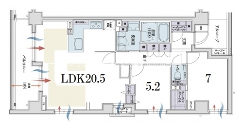 パラドール京都下鴨 間取り図