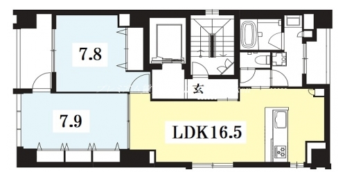 フェリーチェ御所西 間取り図