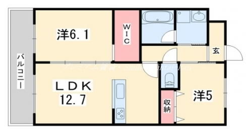 クルミナーレⅣ 間取り図