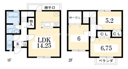 上賀茂鴨川東リースホーム 間取り図