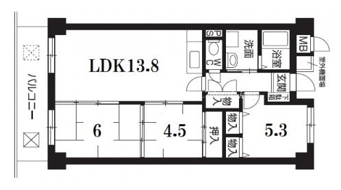 メゾンジュラク 間取り図
