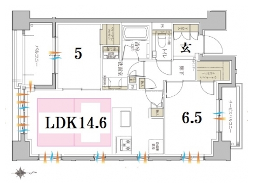 ブリリア京都五条 間取り図