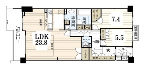 イトーピア東山紫源苑 間取り図