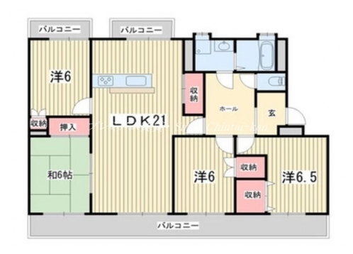プランドール御所西マンション 間取り図