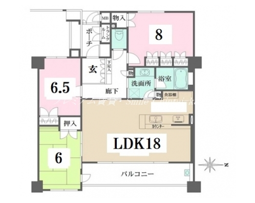 グランシティオ下鴨四季彩館 間取り図