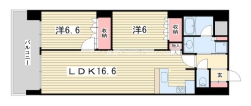 リーガル京都聖護院 間取り図