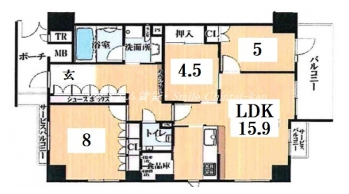 サンメゾン烏丸御池ザ・ゲート 間取り図
