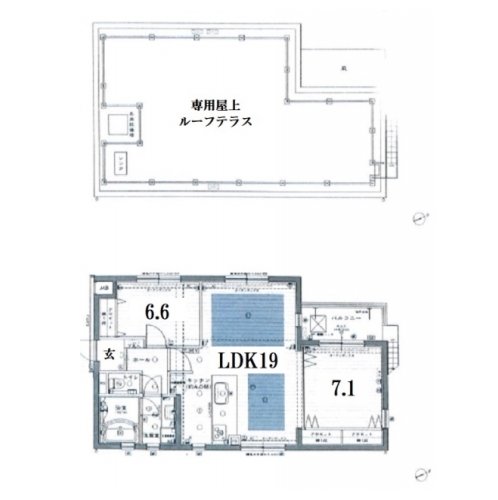 シュデン東山五条坂 間取り図